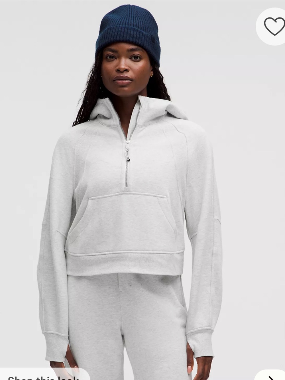 Scuba Oversized Half-Zip Hoodie